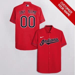 Custom Your Name Cleveland Guardians Hawaii Shirt JB39
