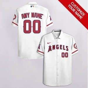 Custom Your Name Los Angeles Angels Hawaii Shirt HY42