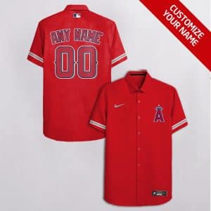 Custom Your Name Los Angeles Angels Hawaii Shirt FM55