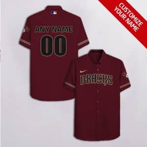 Custom Your Name Arizona Diamondbacks Hawaii Shirt FK08