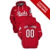 Clothes Custom Your Name Cincinnati Reds Full Size (Youth & Adult) EL67