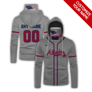 Custom Your Name Atlanta Braves Hoodie Mask DC73