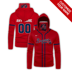 Custom Your Name Atlanta Braves Hoodie Mask TI27