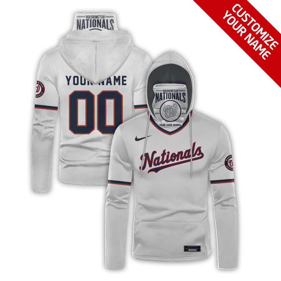 Custom Your Name Washington Nationals Hoodie Mask SV55