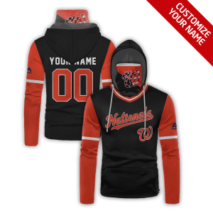 Custom Your Name Washington Nationals Hoodie Mask PD98