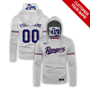 Custom Your Name Texas Rangers Hoodie Mask YL73