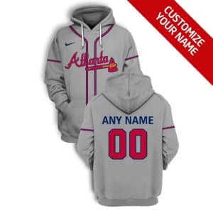 Clothes Custom Your Name Atlanta Braves Full Size (Youth & Adult) NI92