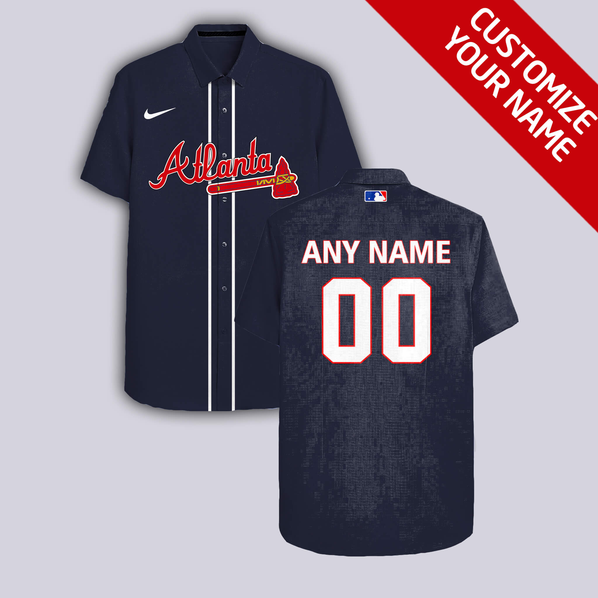 Custom Your Name Atlanta Braves Hawaii Shirt HY55