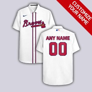 Custom Your Name Atlanta Braves Hawaii Shirt AE35