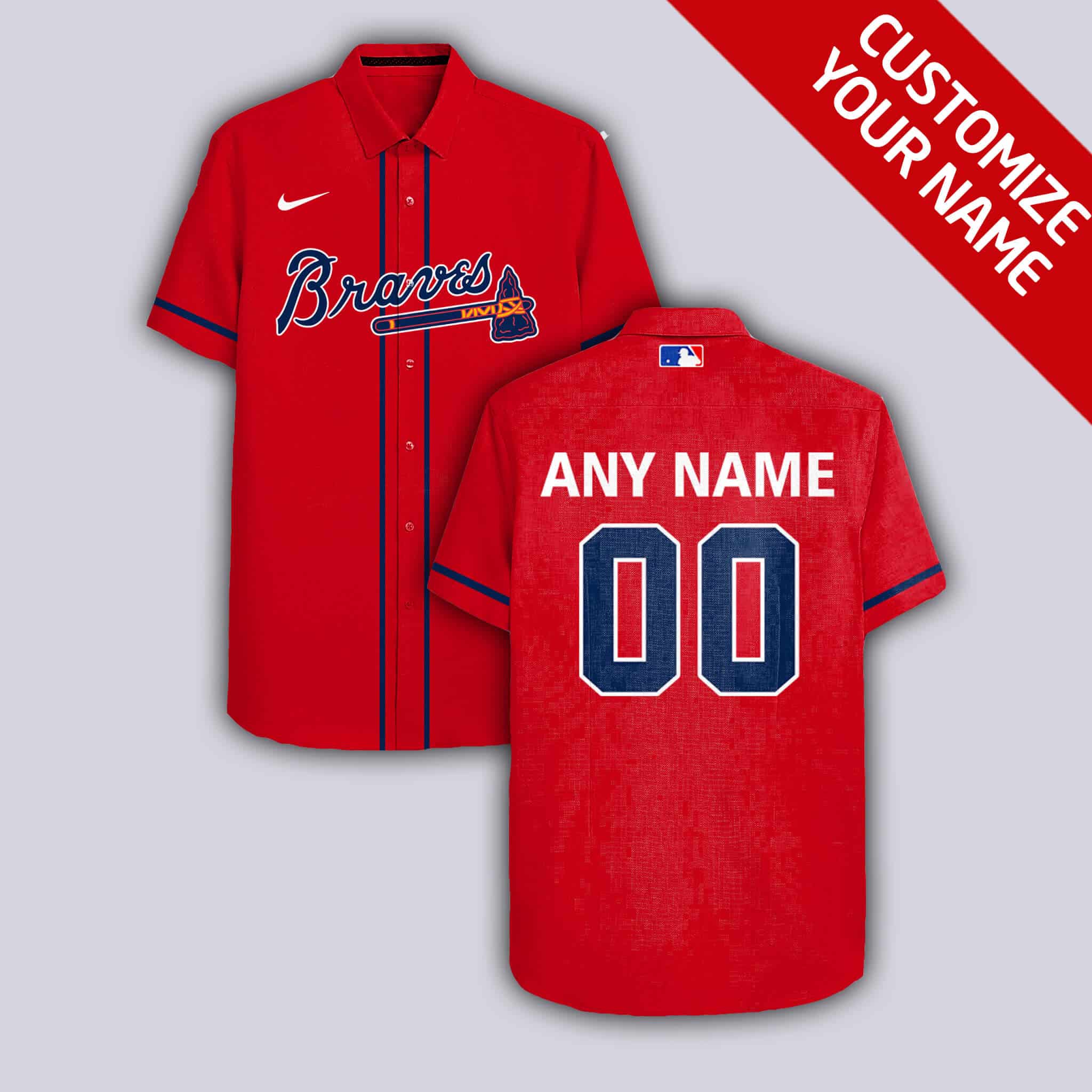 Custom Your Name Atlanta Braves Hawaii Shirt HK55