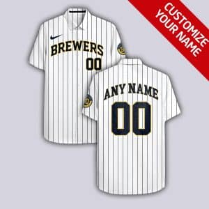 Custom Your Name Milwaukee Brewers Hawaii Shirt KU88