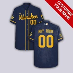 Custom Your Name Milwaukee Brewers Hawaii Shirt JA89