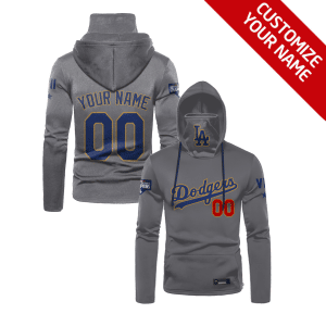 Custom Your Name Los Angeles Dodgers Hoodie Mask KR38