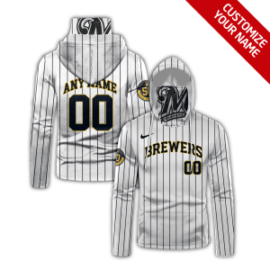 Custom Your Name Milwaukee Brewers Hoodie Mask RJ59