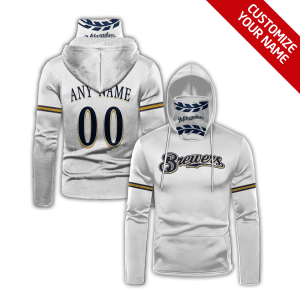 Custom Your Name Milwaukee Brewers Hoodie Mask YK62