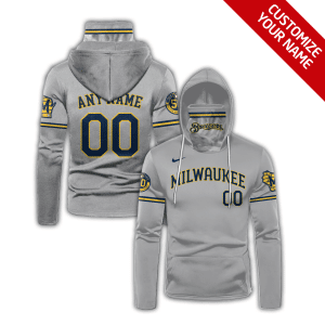Custom Your Name Milwaukee Brewers Hoodie Mask OD72