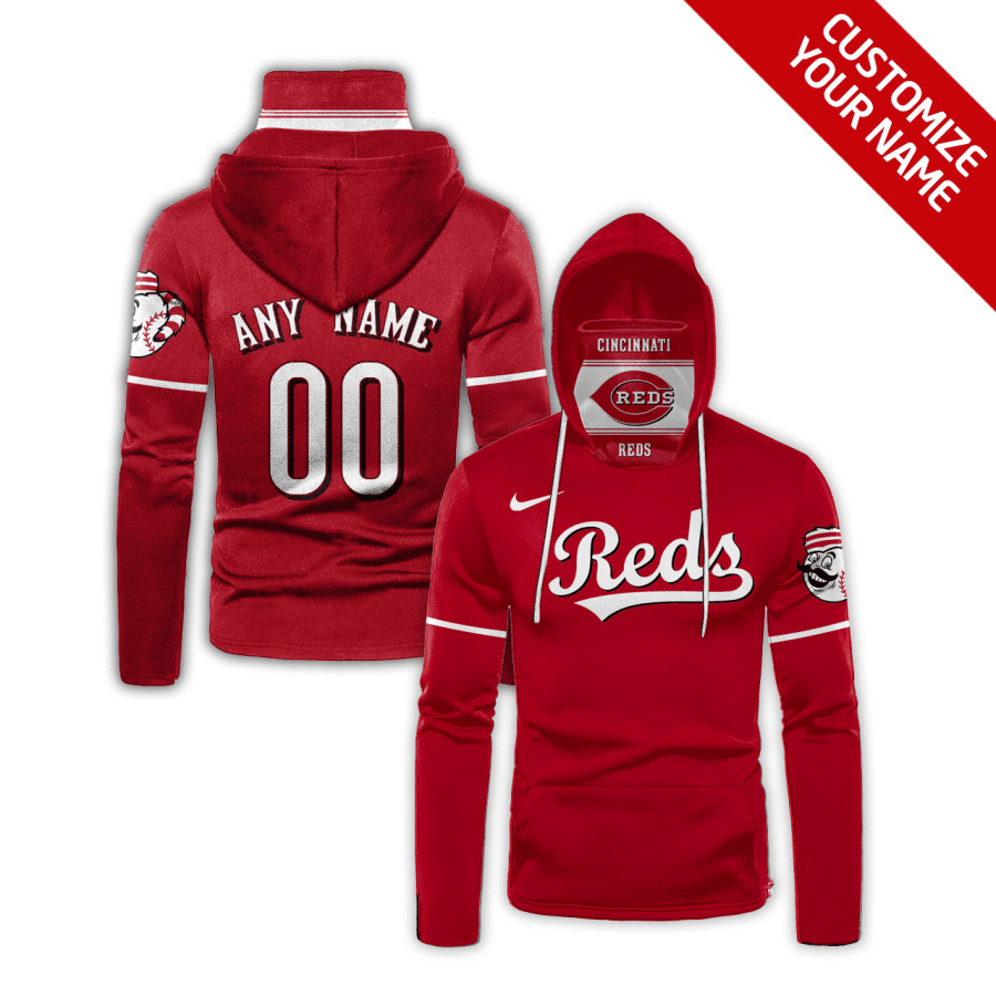 Custom Your Name Cincinnati Reds Hoodie Mask LF48
