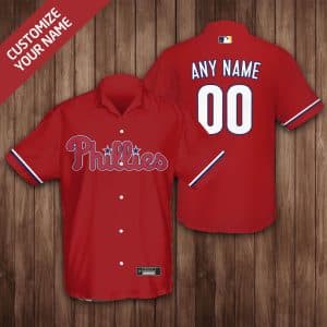Custom Your Name Philadelphia Phillies Hawaii Shirt TX34
