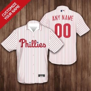 Custom Your Name Philadelphia Phillies Hawaii Shirt YD93