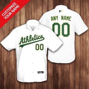 Custom Your Name Oakland Athletics Hawaii Shirt OB15