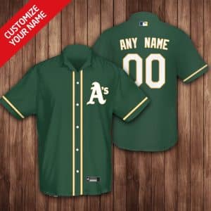 Custom Your Name Oakland Athletics Hawaii Shirt TV29