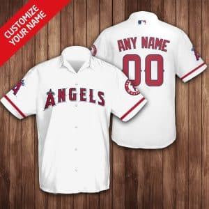 Custom Your Name Los Angeles Angels Hawaii Shirt SA48