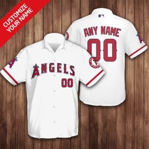 Custom Your Name Los Angeles Angels Hawaii Shirt SA30