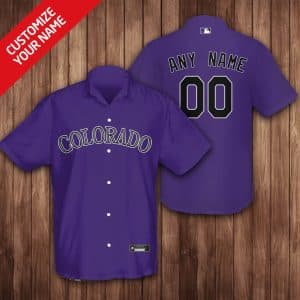 Custom Your Name Colorado Rockies Hawaii Shirt TT39