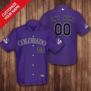 Custom Your Name Colorado Rockies Hawaii Shirt YU99