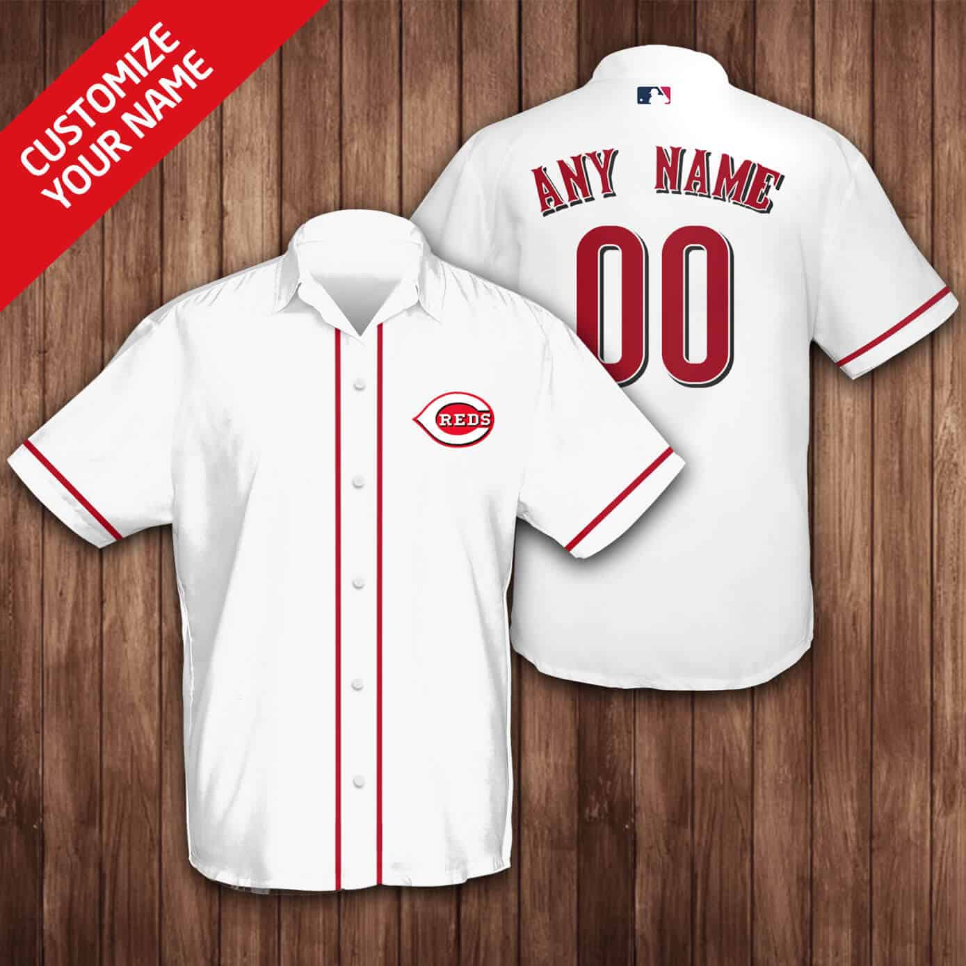 Custom Your Name Cincinnati Reds Hawaii Shirt FF39