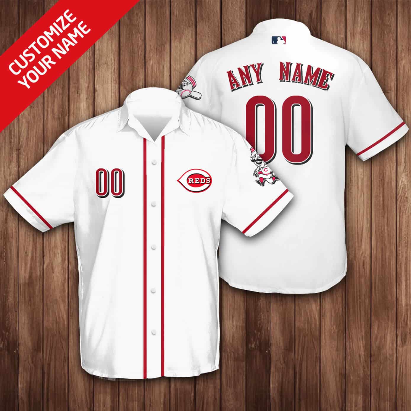 Custom Your Name Cincinnati Reds Hawaii Shirt DD93