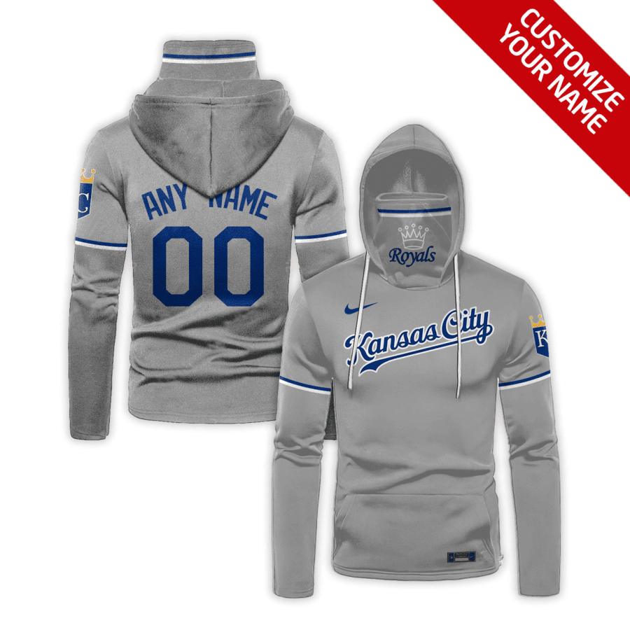 Custom Your Name Kansas City Royals Hoodie Mask OC72