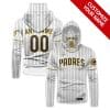 Custom Your Name San Diego Padres Hoodie Mask RU28