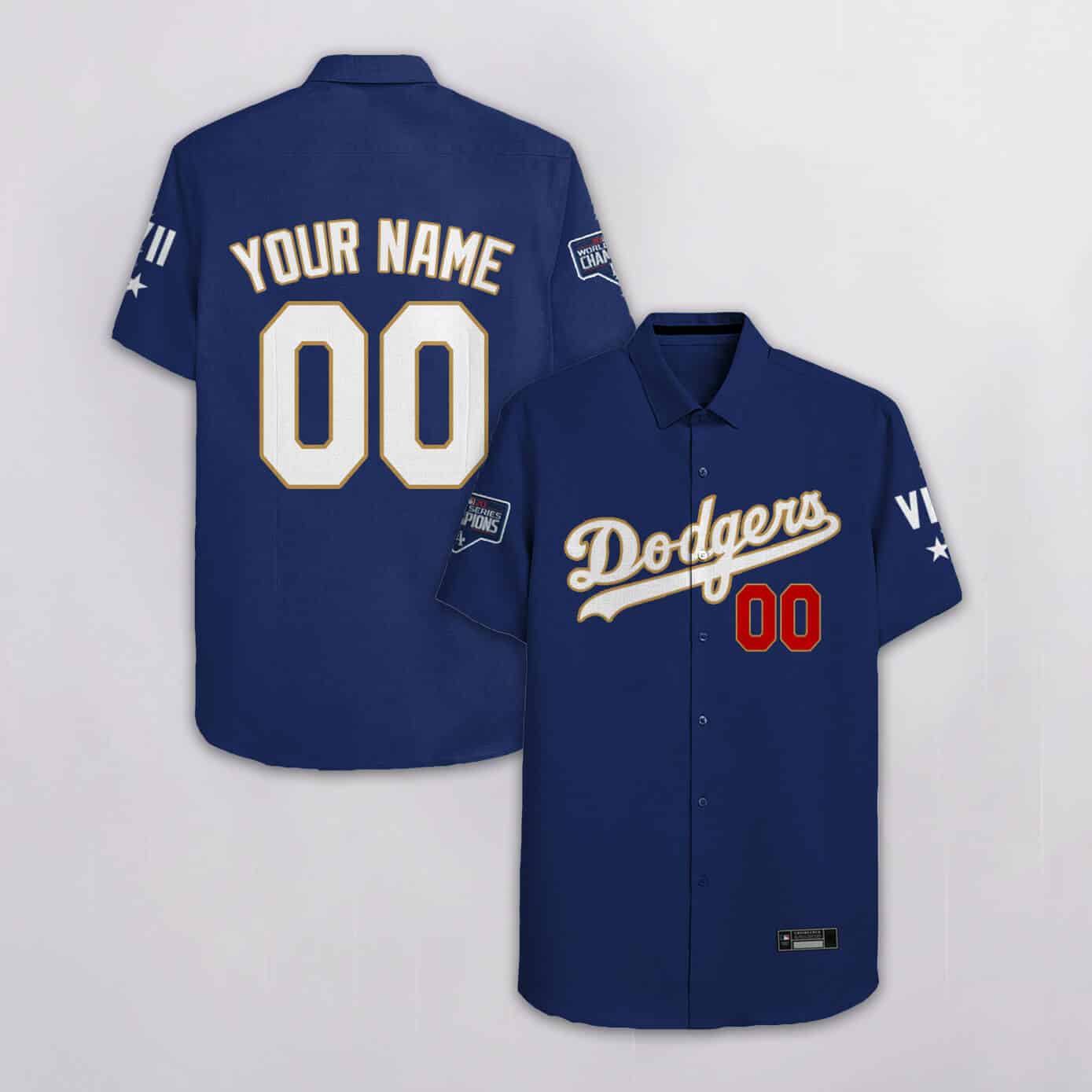 Custom Your Name Los Angeles Dodgers Hawaii Shirt AB44