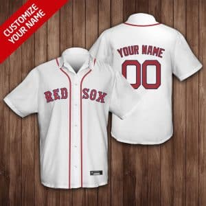 Custom Your Name Boston Red Sox Hawaii Shirt KW99