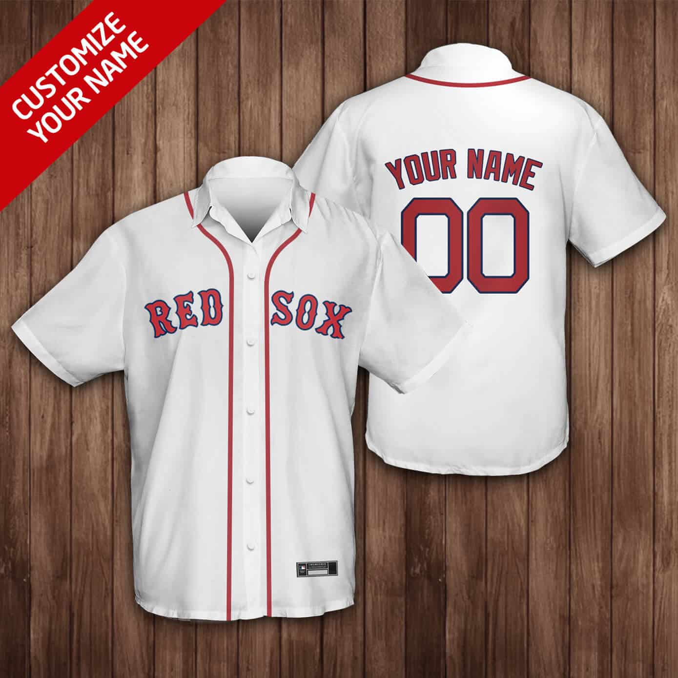 Custom Your Name Boston Red Sox Hawaii Shirt KW99