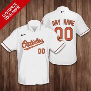 Custom Your Name Baltimore Orioles Hawaii Shirt PI90
