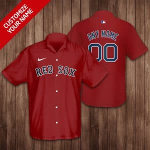 Custom Your Name Boston Red Sox Hawaii Shirt KS83