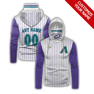 Custom Your Name Arizona Diamondbacks Hoodie Mask VV38