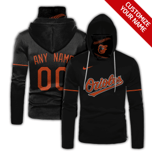 Custom Your Name Baltimore Orioles Hoodie Mask LS88