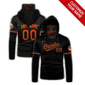 Custom Your Name Baltimore Orioles Hoodie Mask FS90