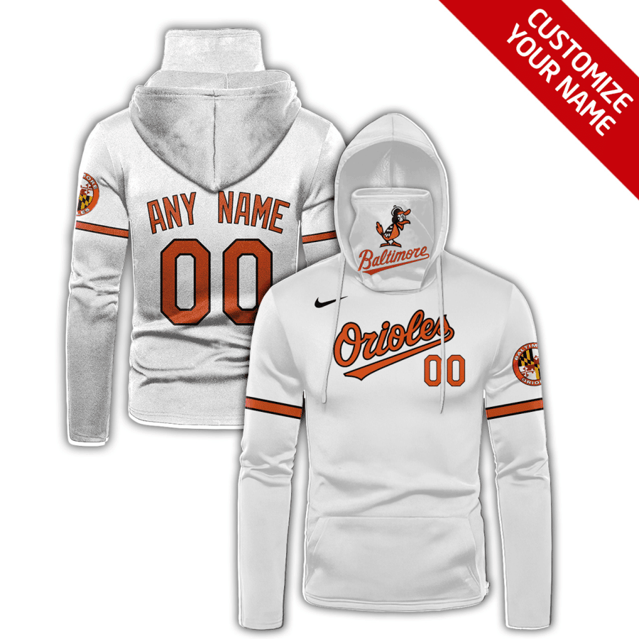 Custom Your Name Baltimore Orioles Hoodie Mask TM55