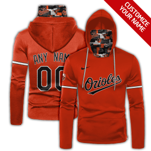 Custom Your Name Baltimore Orioles Hoodie Mask AP34