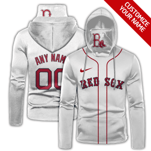 Custom Your Name Boston Red Sox Hoodie Mask PG30