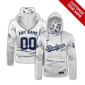 Custom Your Name Los Angeles Dodgers Hoodie Mask YR38