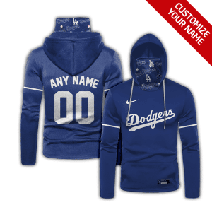 Custom Your Name Los Angeles Dodgers Hoodie Mask DG48