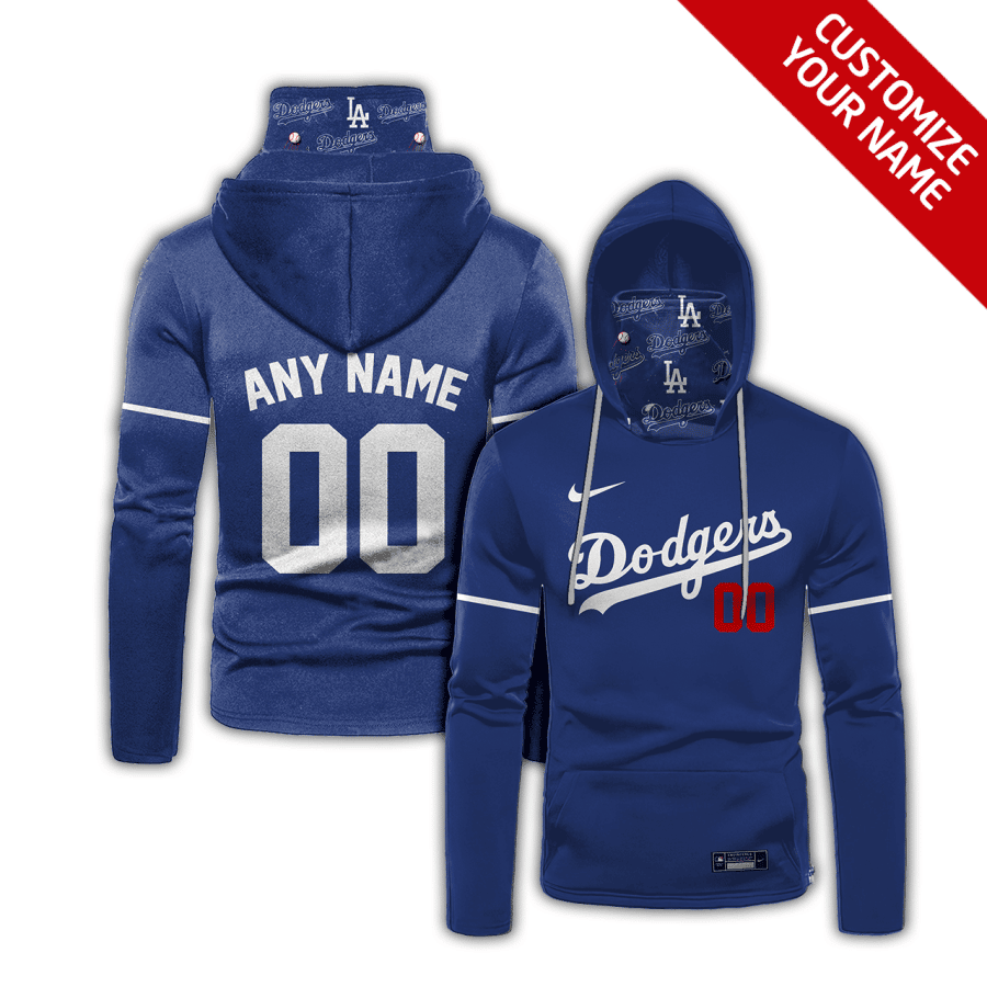 Custom Your Name Los Angeles Dodgers Hoodie Mask TK66