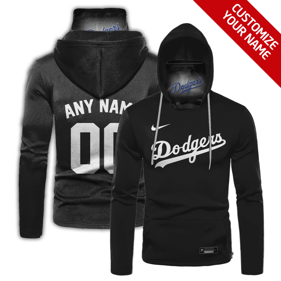Custom Your Name Los Angeles Dodgers Hoodie Mask UE44