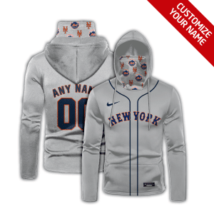 Custom Your Name New York Mets Hoodie Mask SK88
