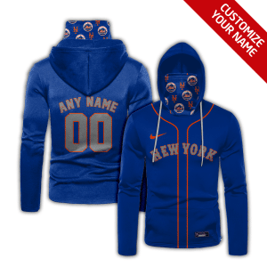 Custom Your Name New York Mets Hoodie Mask KE19